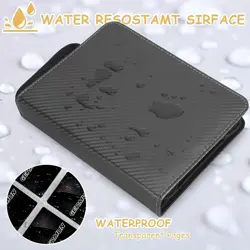 4 Pocket Trading Card Binder, Premium 400 Double Sided Pocket PU Card Collection - Image 3