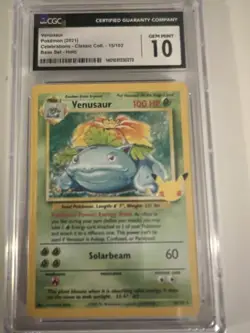 PokÃ©mon TCG Venusaur Classic Collection Holo  Card 15/102 2021 Celebrations - Image 1