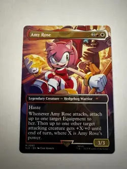 MTG Amy Rose Borderless Sonic Secret Lair - Image 1