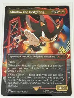 MTG Shadow the Hedgehog Borderless Sonic Secret Lair - Image 1