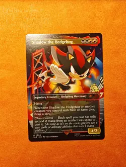 MTG Shadow the Hedgehog Borderless Sonic Secret Lair - Image 1