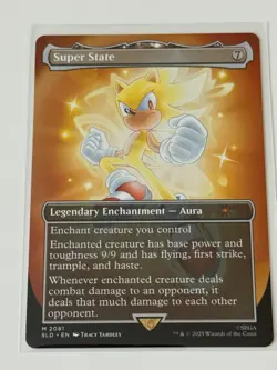 MTG Super State Borderless Sonic Secret Lair - Image 1