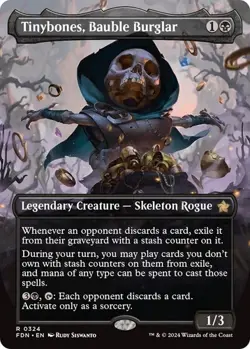 MTG Tinybones, Bauble Burglar (Borderless) Foundations Regular #0324 - Image 1