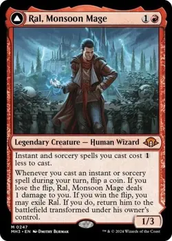MTG Magic the Gathering Ral, Monsoon Mage (247/716) Modern Horizons - Image 1