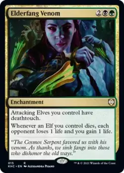 x1 Elderfang Venom R MTG Commander: Kaldheim M/NM, English - Image 1