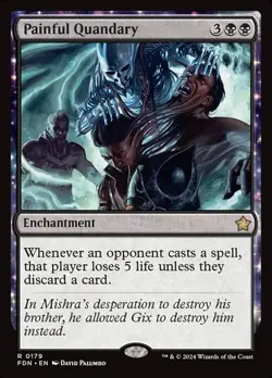 Painful Quandary FDN Foundations MTG 179 RARE M/NM - Image 1