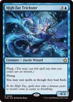 MTG Magic the Gathering High Fae Trickster (40/789) Foundations - Image 1