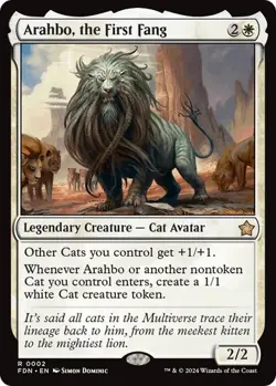 x1 Arahbo, the First Fang FDN Foundations MTG 2 RARE M/NM - Image 1