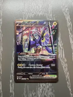 Pokemon Scarlet and Violet - MIRAIDON EX SPECIAL ILLUSTRATION RARE 244/198 NM - Image 1