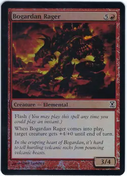 FOIL Bogardan Rager Time Spiral Common – MTG Magic the Gathering Card - Image 1