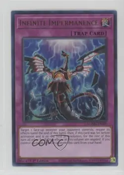UR - Infinite Impermanence 1st Ed. YuGiOh Magnificent Mavens #MAMA-EN100 0xe4 - Image 1