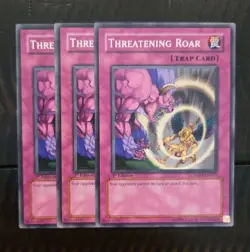 x3 Card Playset Threatening Roar - 5DS1-EN031  - 1st Edition  - YuGiOh-LP - Image 1