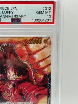 PSA 10 Luffy SR ST01-012 OP05 Awakening of The New Era ONE PIECE Card Japanese - Image 3