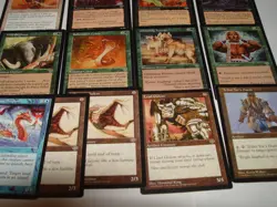 MTG 13x MIRAGE ARTIFACTS green black magic card lot LP - Image 2
