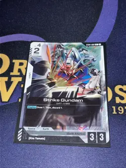 Strike Gundam Gundam Card Game ST04-002 C Promo English - Image 1