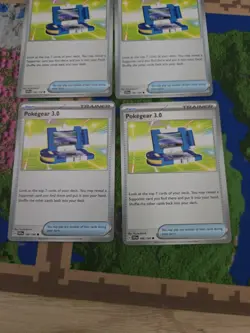 4x Pokegear 3.0 186/198 Scarlet & Violet Base Playset NM Pokemon Card - Image 3