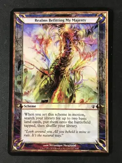 MTG Archenemy #36 Realms Befitting My Majesty (Oversize Card) 3.5x5" MP - Image 1