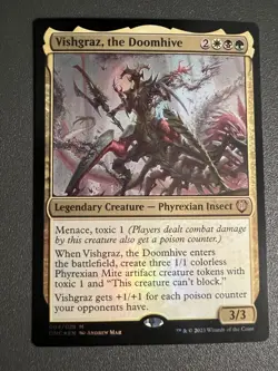 MTG Vishgraz, the Doomhive *FOIL* Phyrexia: All Will Be One Commander 0004 NM - Image 1