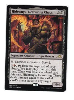 MTG - NM - Hidetsugu, Devouring Chaos - Kamigawa: Neon Dynasty 99 - Image 1