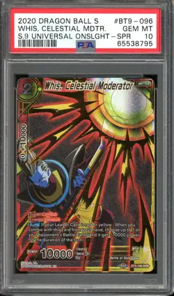 Whis Celestial Moderator SPR BT9-096 Dragon Ball Super Card Game PSA 10 - Image 1
