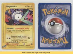 Magnemite Pokemon e-Card Series Aquapolis #91 2002 READ 0cp0 - Image 3