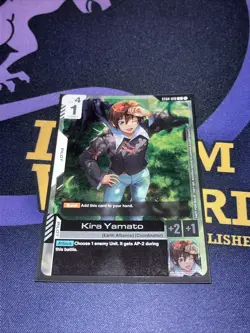 Kira Yamato Gundam Card Game ST04-010 C Promo English - Image 1
