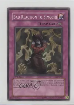 Bad Reaction to Simochi 1st Ed. YuGiOh Legacy of Darkness #LOD-093 2003 af0 - Image 1