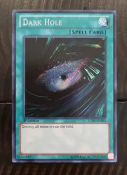 Yugioh Staple Vintage Spell Dark Hole LCJW-EN283 Secret Rare 1st Edition NM - Image 1