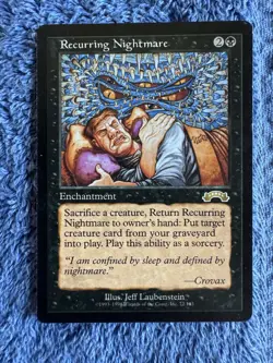 Recurring Nightmare Exodus Regular MTG MP Magic Card - Image 1
