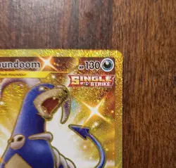 2021 Pokemon TCG Battle Styles Houndoom 179/163 Gold Secret Rare Full Art Card - Image 3