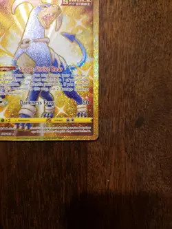 2021 Pokemon TCG Battle Styles Houndoom 179/163 Gold Secret Rare Full Art Card - Image 5