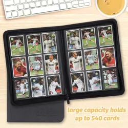 9 Pocket Card Binder, Premium Zip Trading Card Binder, 540 Double Sided Pocket P - Image 5