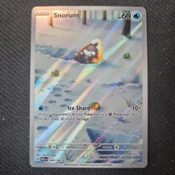 PokÃ©mon TCG Snorunt Paradox Rift 188/182 Holo Illustration Rare Card - Image 1