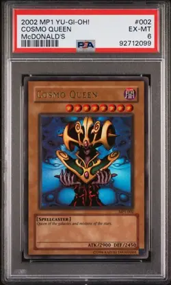 McDonald's TCG 2002 YU-GI-OH! MP1-002 COSMO QUEEN Trading Card PSA 6 EX-MT - Image 1