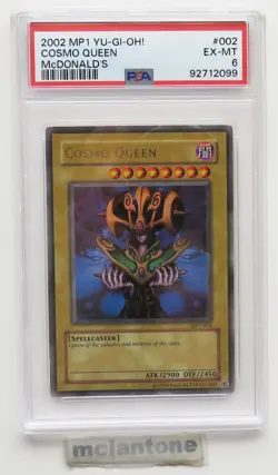McDonald's TCG 2002 YU-GI-OH! MP1-002 COSMO QUEEN Trading Card PSA 6 EX-MT - Image 2