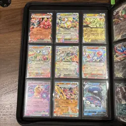 Pokemon Card Binder Collection Lot Miraidon ex, Garchomp ex, V And Ex + More - Image 2