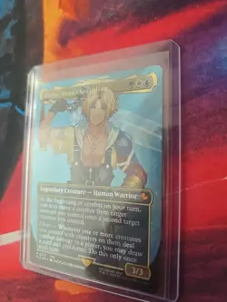 MTG - Tidus, Yuna's Guardian (Borderless) Commander: Final Fantasy SURGE FOIL ðŸ”¥ - Image 2