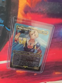 MTG - Tidus, Yuna's Guardian (Borderless) Commander: Final Fantasy SURGE FOIL ðŸ”¥ - Image 3