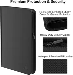 Rayvol Premium 1000+ Pockets Card Binder, 16-Pocket Ringless Trading Card Album - Image 4