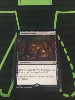 MTG Magic The Gathering Phyrexian Arena FDN Rare Black Enchantment Commander  - Image 1