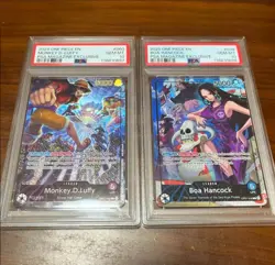 PSA 10 Set One Piece Card PSA Magazine Monkey D. Luffy Boa Hancock English Promo - Image 1