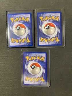 Lot Of Three Pokémon Fossil First Edition Cards - Image 2