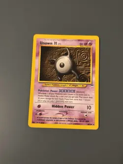 Pokemon TCG 2002 Neo Destiny: Unown X 30/105 - Non-Holo Rare Card - LP - Image 11