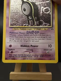 Pokemon Card Unown A 14/75 Neo Discovery Set Rare Holo Played - Image 3