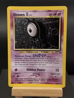 Pokemon Card Unown A 14/75 Neo Discovery Set Rare Holo Played - Image 8