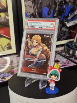 PSA 9 Nami ST01 007 WINNER Promotional Tournament English One Piece Card Game - Image 1