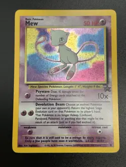 MEW Pokemon Card - WOTC Promo - Black Star - #9 - HOLO - NM (D) - Image 13