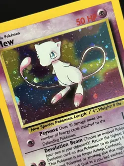 MEW Pokemon Card - WOTC Promo - Black Star - #9 - HOLO - NM (D) - Image 15