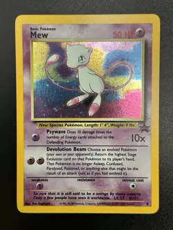 MEW Pokemon Card - WOTC Promo - Black Star - #9 - HOLO - NM (D) - Image 2