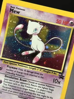 MEW Pokemon Card - WOTC Promo - Black Star - #9 - HOLO - NM (D) - Image 4